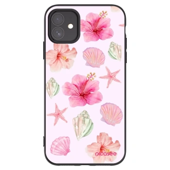 Picasee fekete szilikon tok az alábbi mobiltelefonokra Apple iPhone 11 - Blush Lagoon
