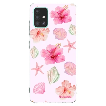 Picasee átlátszó szilikon tok az alábbi mobiltelefonokra Samsung Galaxy A51 A515F - Blush Lagoon