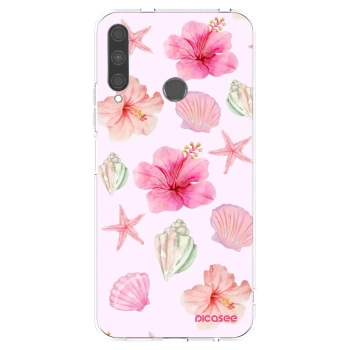 Picasee átlátszó szilikon tok az alábbi mobiltelefonokra Huawei P40 Lite E - Blush Lagoon