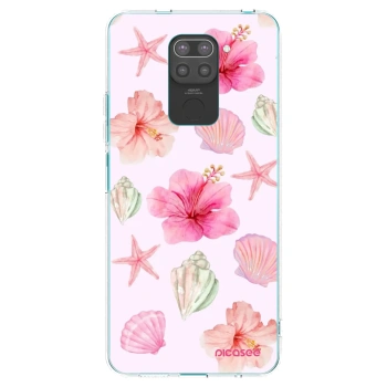 Picasee fekete szilikon tok az alábbi mobiltelefonokra Xiaomi Redmi Note 9 - Blush Lagoon