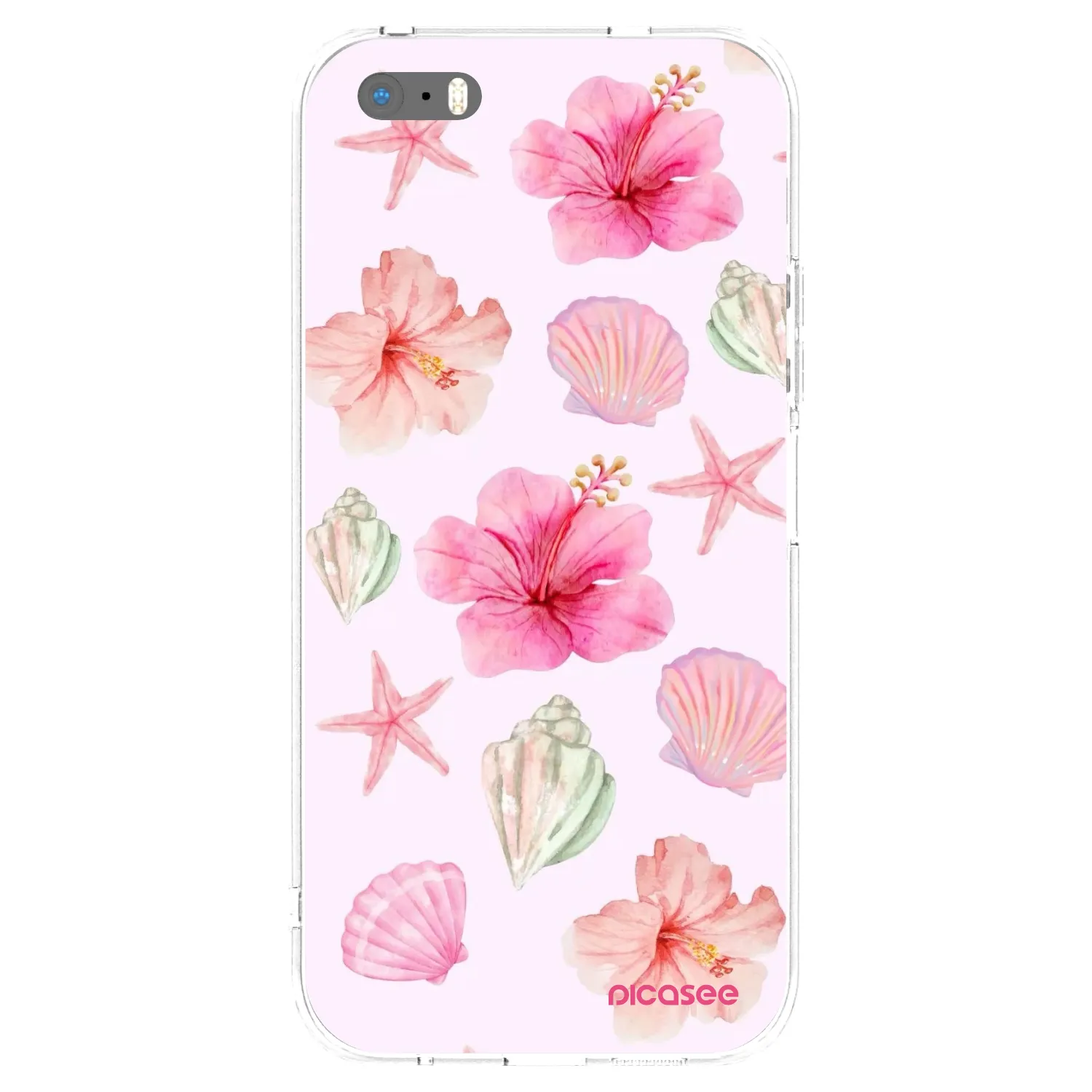 Picasee átlátszó szilikon tok az alábbi mobiltelefonokra Apple iPhone 5/5S/SE - Blush Lagoon
