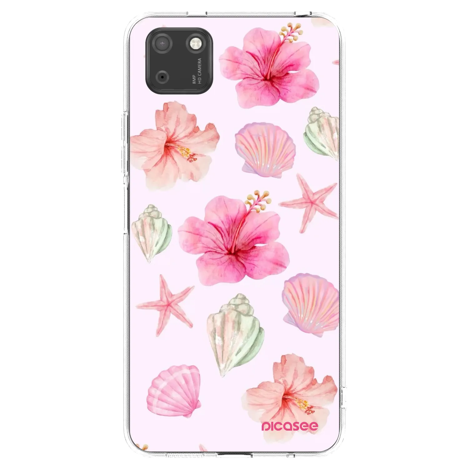 Picasee átlátszó szilikon tok az alábbi mobiltelefonokra Huawei Y5P - Blush Lagoon