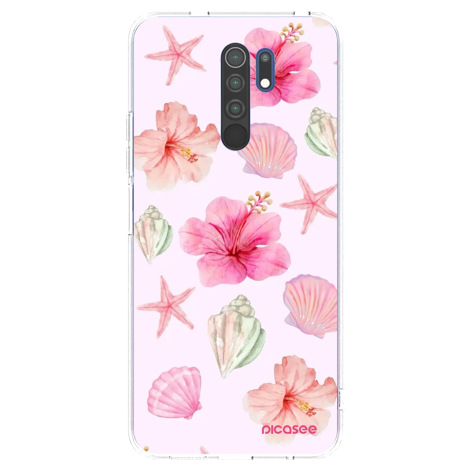 Picasee átlátszó szilikon tok az alábbi mobiltelefonokra Xiaomi Redmi 9 - Blush Lagoon