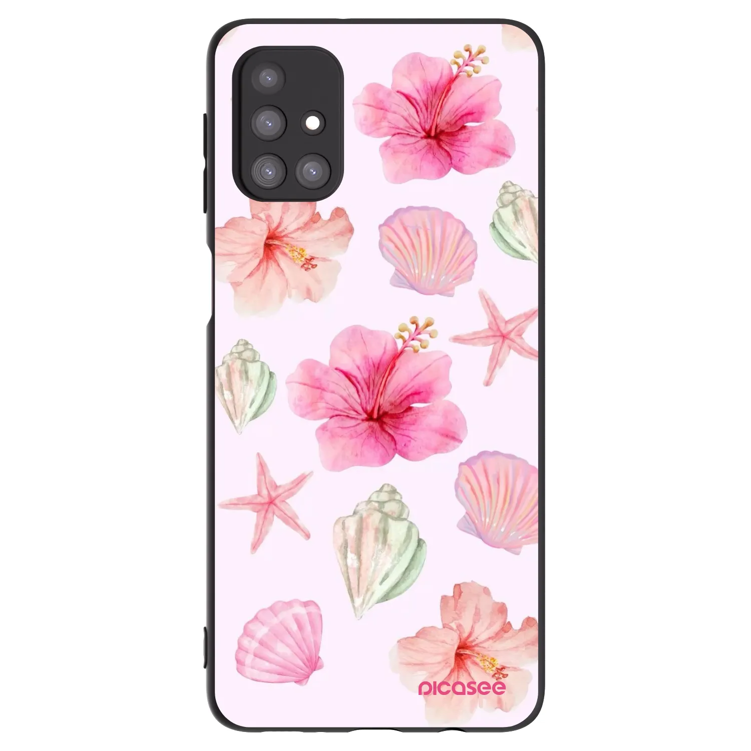 Picasee fekete szilikon tok az alábbi mobiltelefonokra Samsung Galaxy M31s - Blush Lagoon