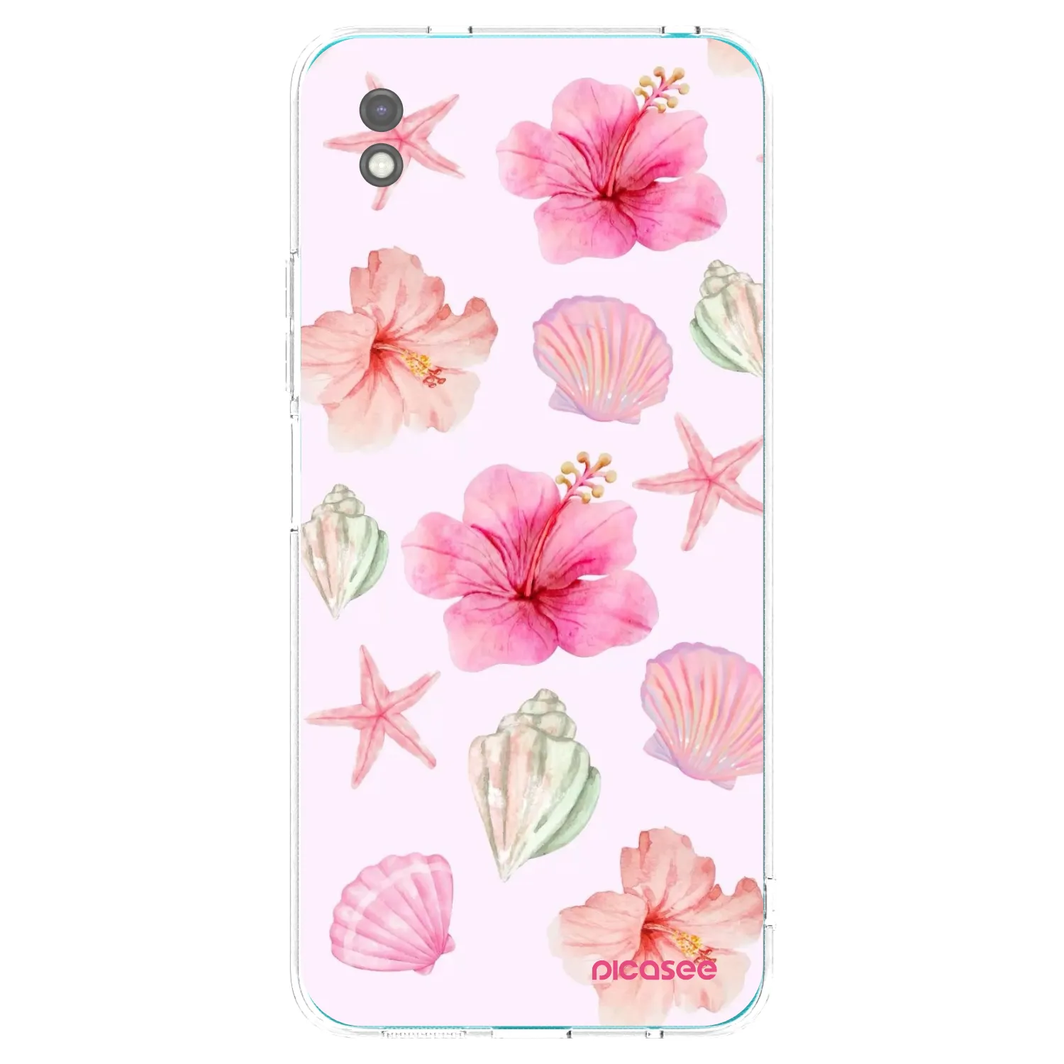 Picasee fekete szilikon tok az alábbi mobiltelefonokra Xiaomi Redmi 9A - Blush Lagoon