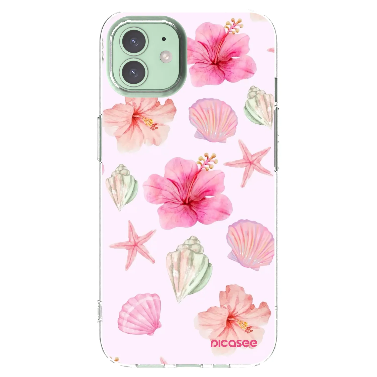 Picasee átlátszó szilikon tok az alábbi mobiltelefonokra Apple iPhone 12 Pro - Blush Lagoon