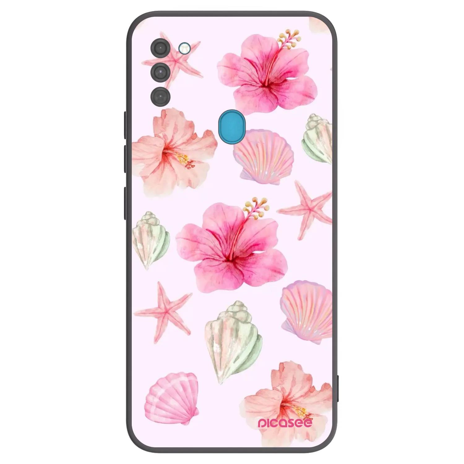 Picasee fekete szilikon tok az alábbi mobiltelefonokra Samsung Galaxy M11 - Blush Lagoon