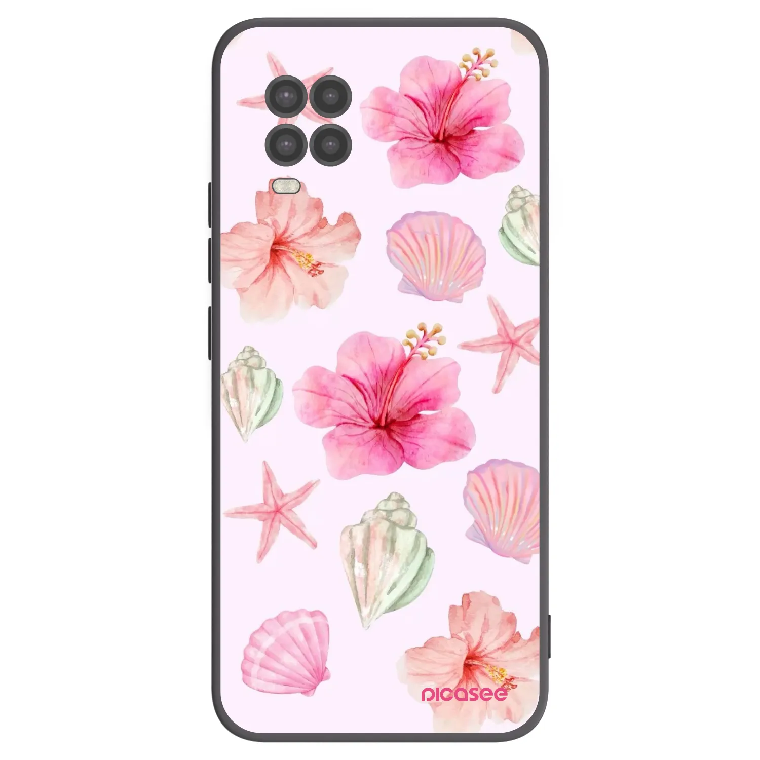 Picasee fekete szilikon tok az alábbi mobiltelefonokra Xiaomi Mi 10 Lite - Blush Lagoon