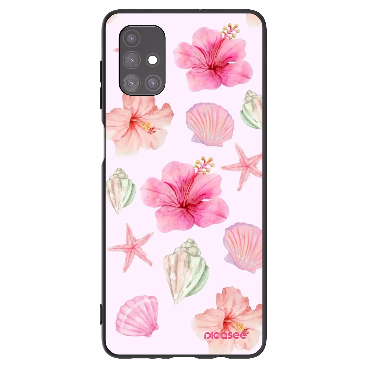 Picasee fekete szilikon tok az alábbi mobiltelefonokra Samsung Galaxy M51 M515F - Blush Lagoon