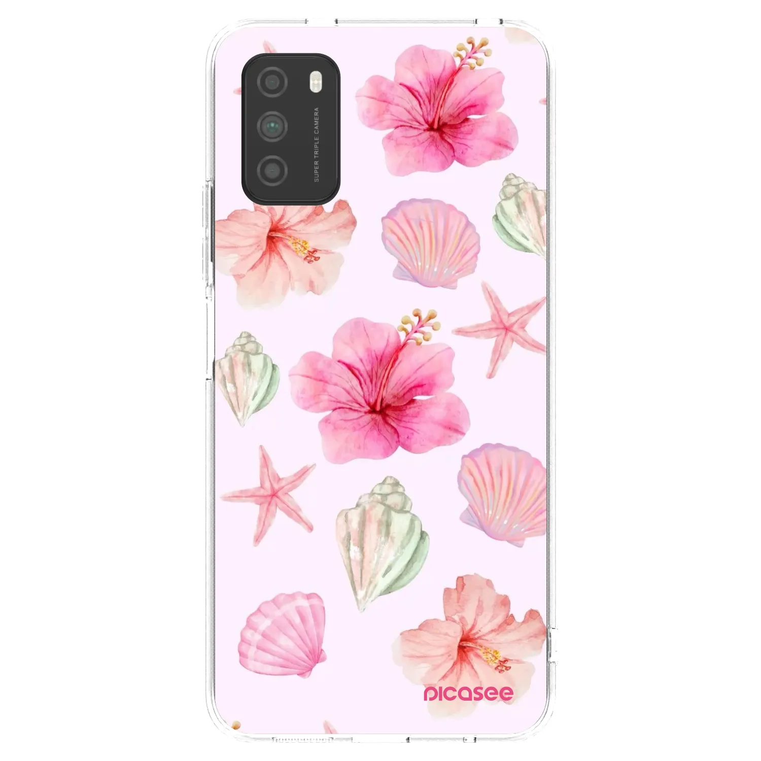 Picasee átlátszó szilikon tok az alábbi mobiltelefonokra Xiaomi Poco M3 - Blush Lagoon