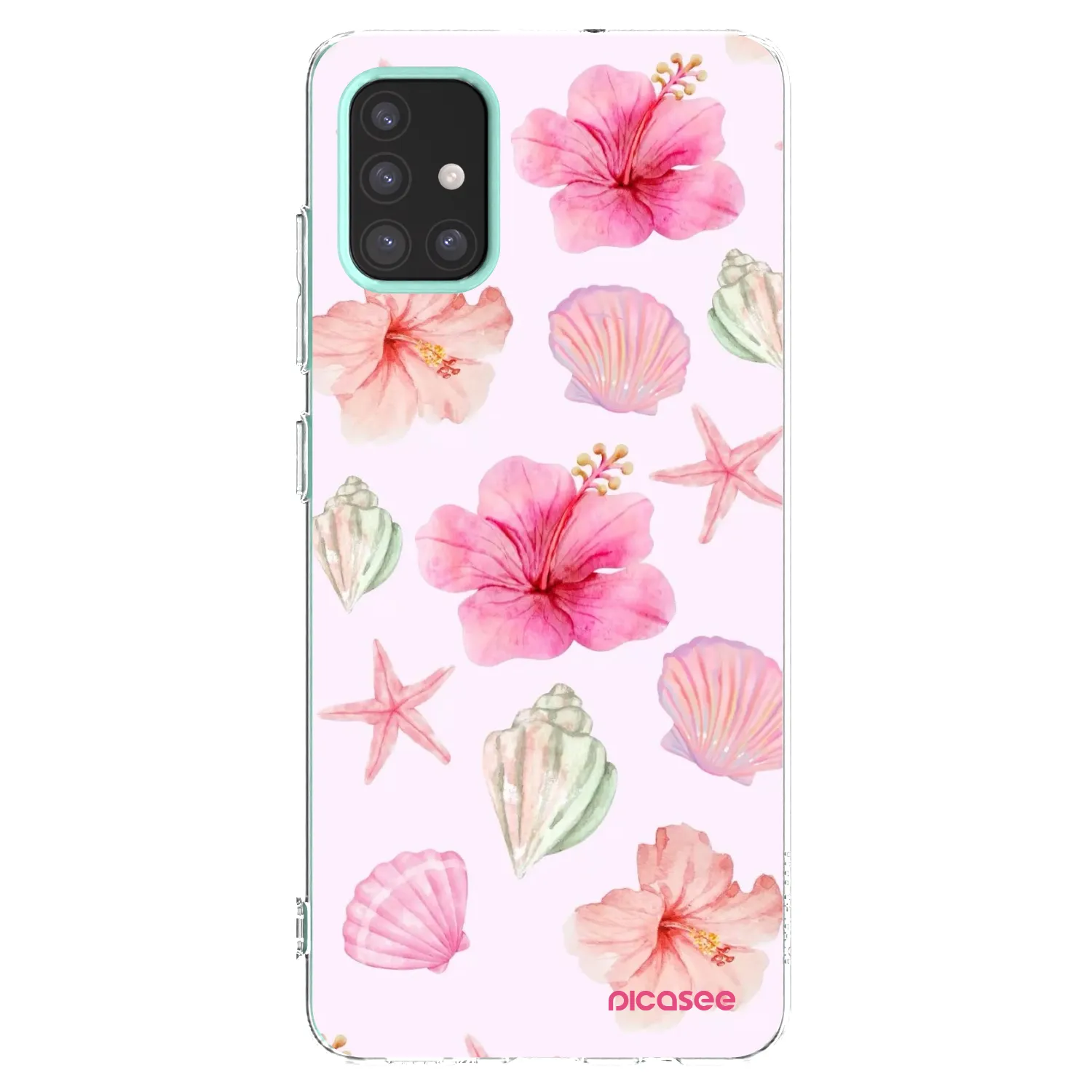 Picasee átlátszó szilikon tok az alábbi mobiltelefonokra Samsung Galaxy M31s - Blush Lagoon