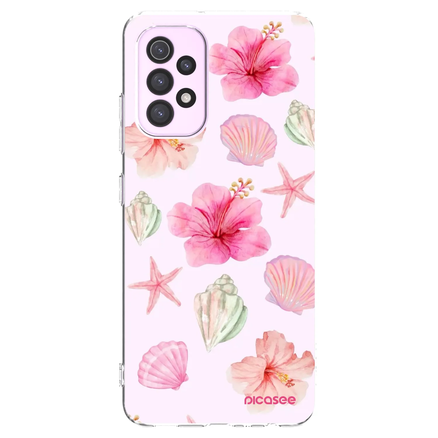 Picasee átlátszó szilikon tok az alábbi mobiltelefonokra Samsung Galaxy A32 5G A326B - Blush Lagoon