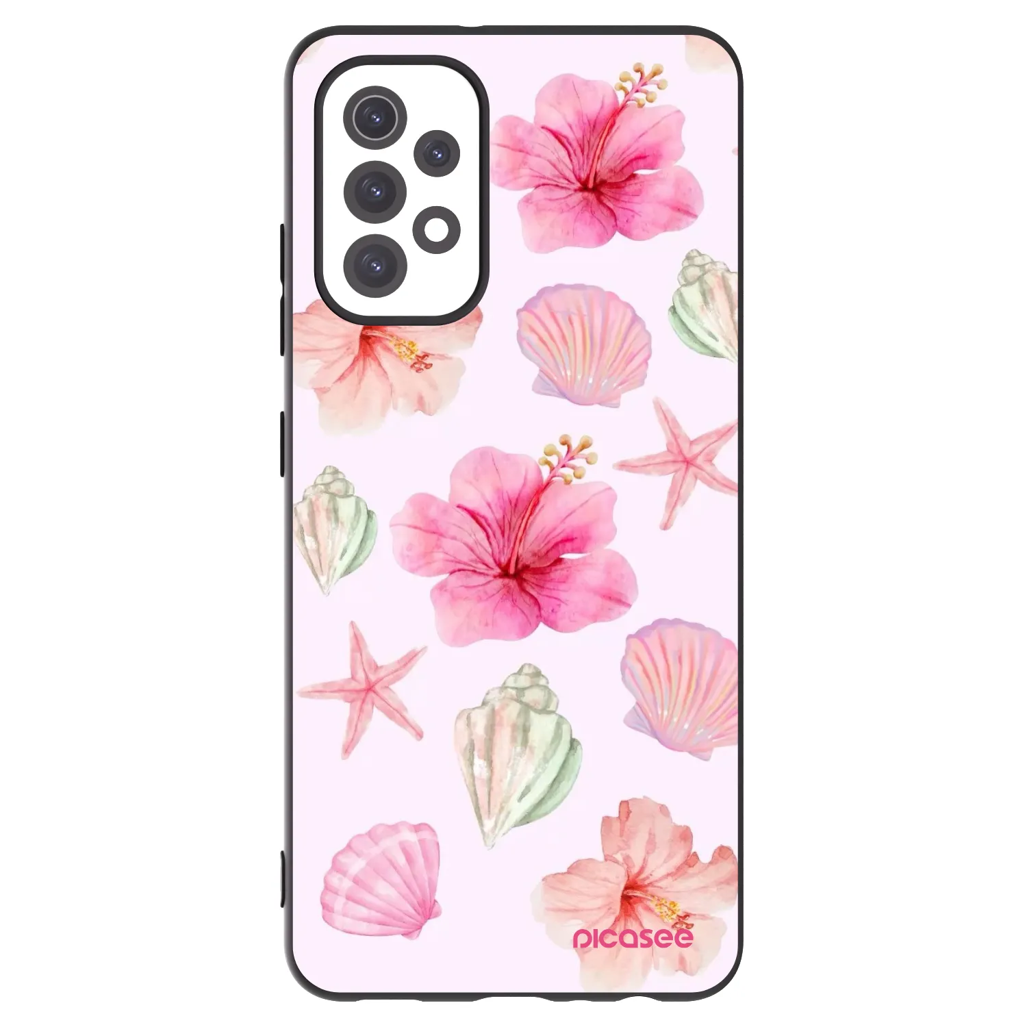 Picasee fekete szilikon tok az alábbi mobiltelefonokra Samsung Galaxy A32 5G A326B - Blush Lagoon
