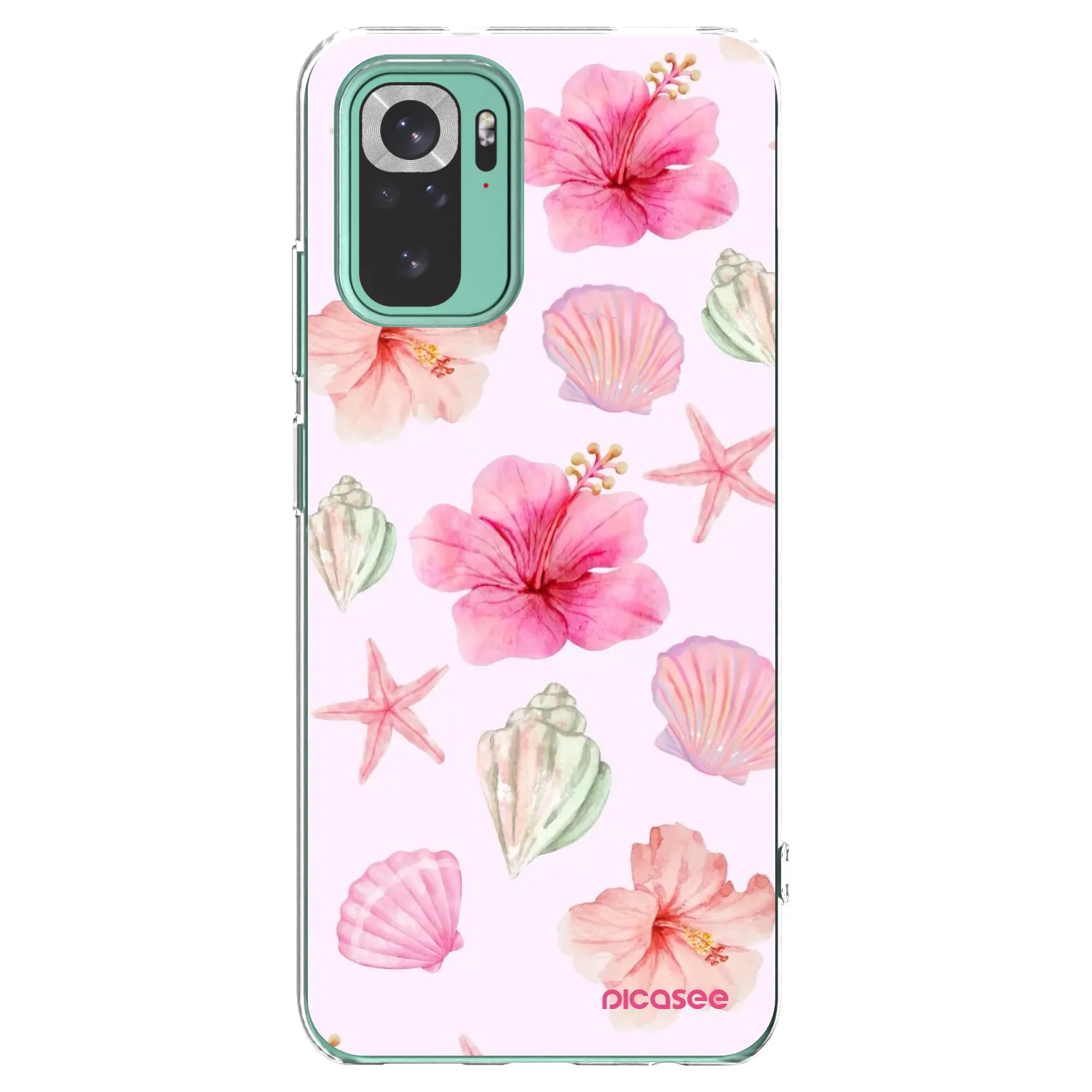 Picasee átlátszó szilikon tok az alábbi mobiltelefonokra Xiaomi Redmi Note 10 Pro - Blush Lagoon