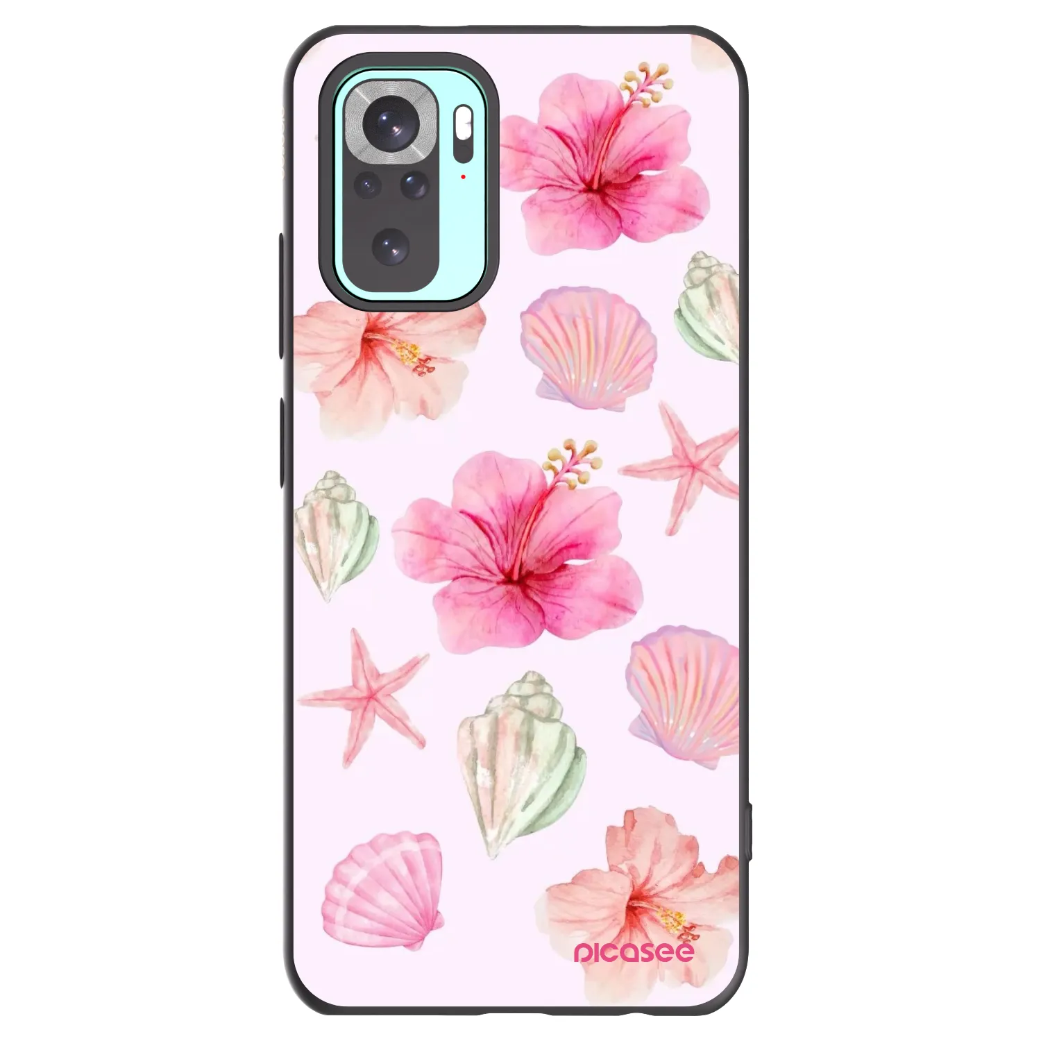 Picasee fekete szilikon tok az alábbi mobiltelefonokra Xiaomi Redmi Note 10 Pro - Blush Lagoon