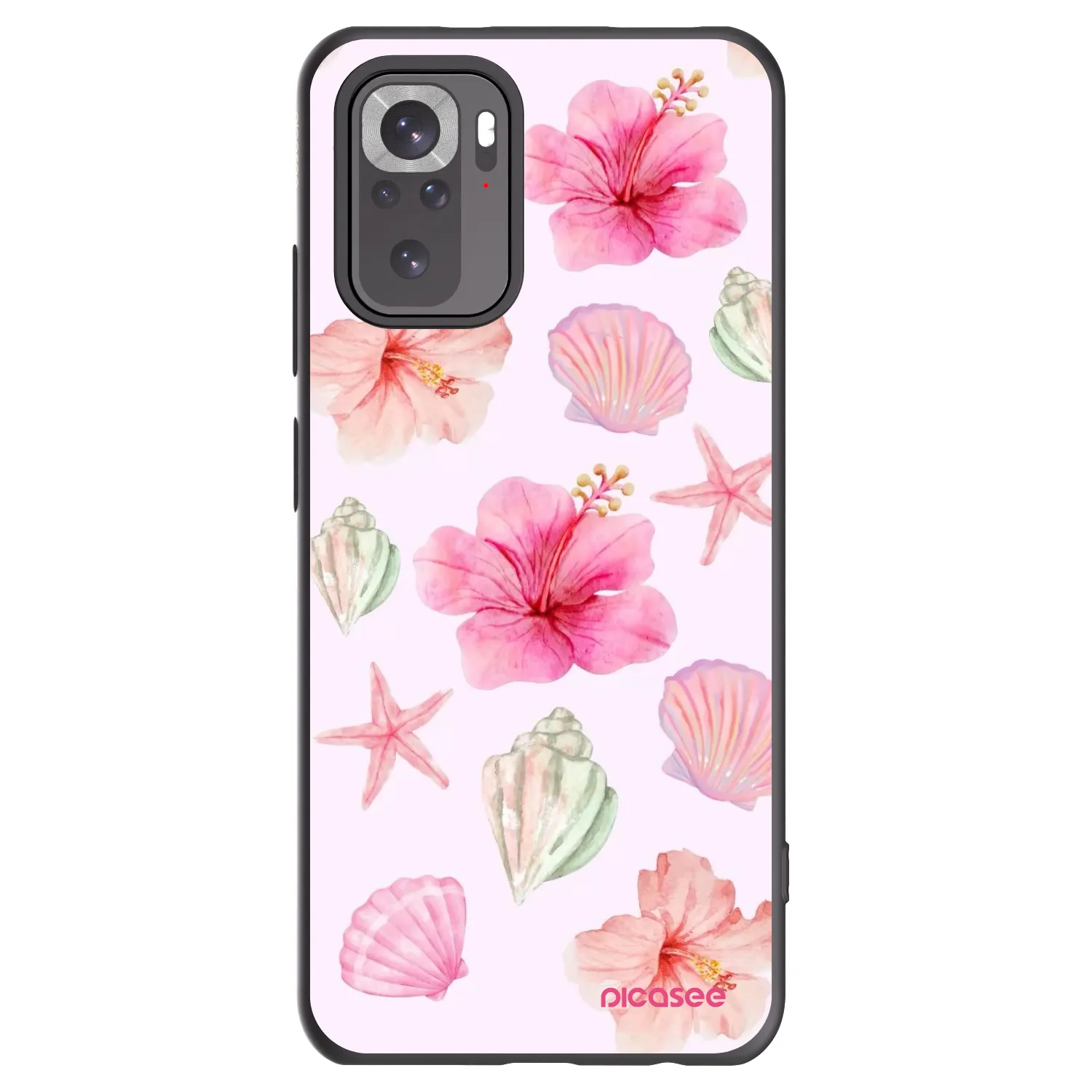 Picasee fekete szilikon tok az alábbi mobiltelefonokra Xiaomi Redmi Note 10S - Blush Lagoon