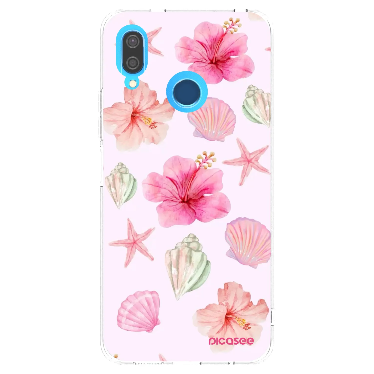Picasee átlátszó szilikon tok az alábbi mobiltelefonokra Huawei P20 Lite - Blush Lagoon