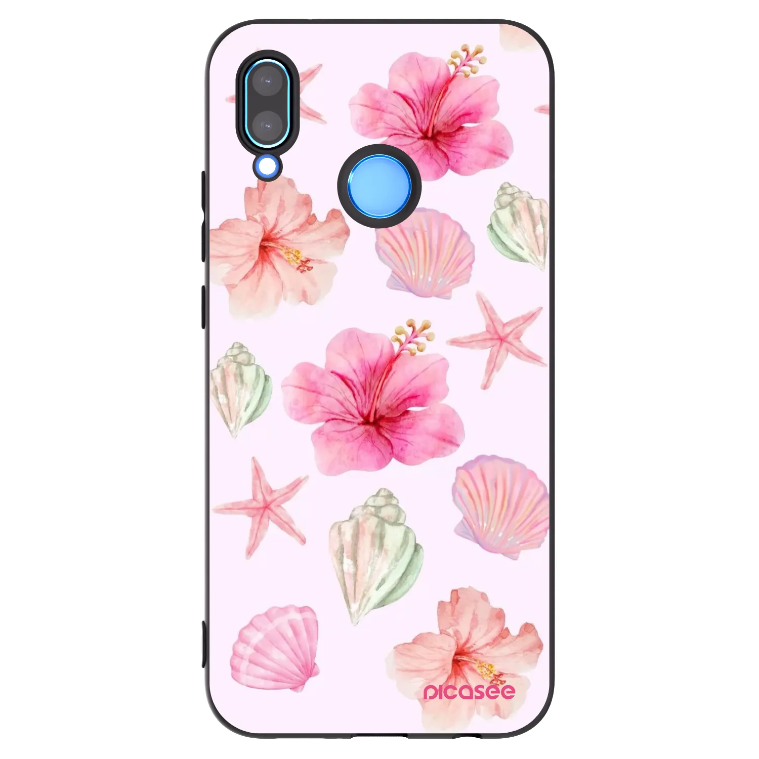 Picasee fekete szilikon tok az alábbi mobiltelefonokra Huawei P20 Lite - Blush Lagoon
