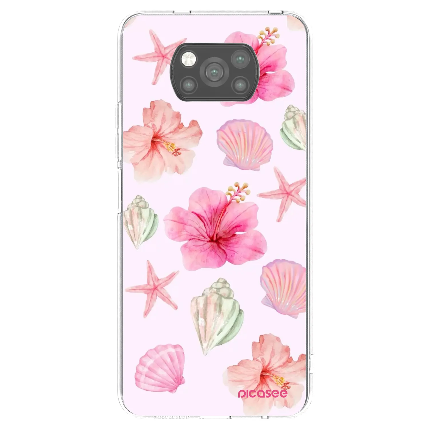 Picasee fekete szilikon tok az alábbi mobiltelefonokra Xiaomi Poco X3 Pro - Blush Lagoon