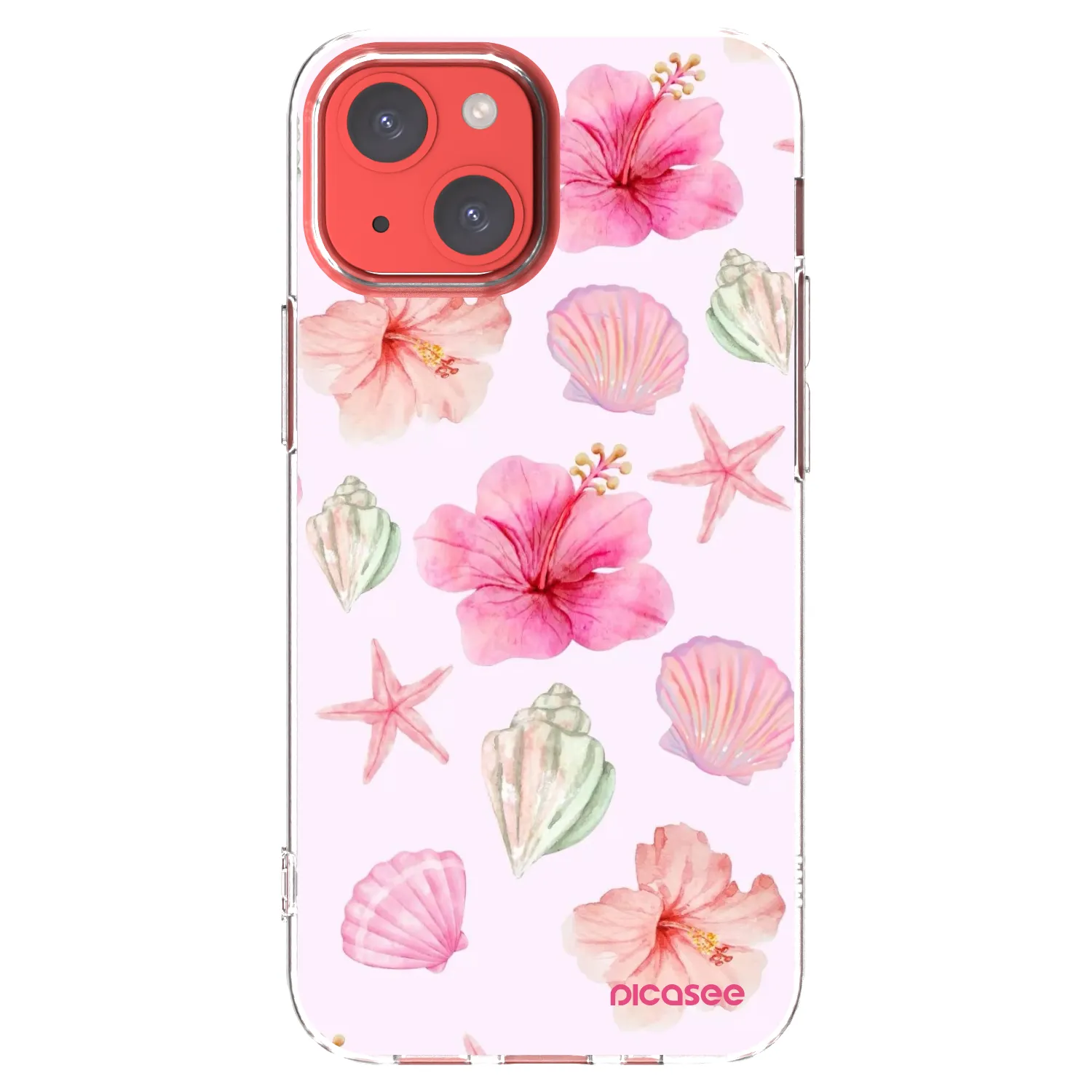 Picasee átlátszó szilikon tok az alábbi mobiltelefonokra Apple iPhone 13 mini - Blush Lagoon