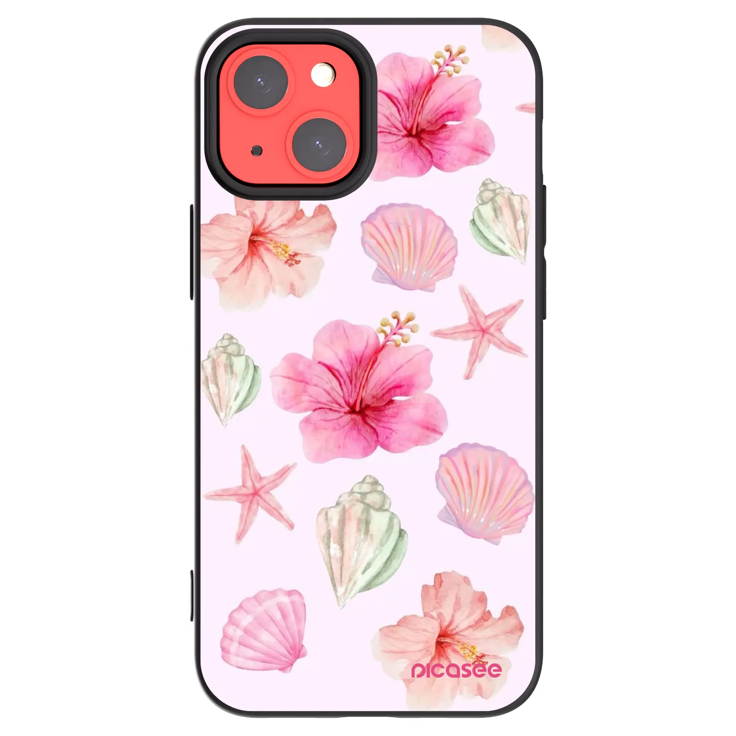Picasee fekete szilikon tok az alábbi mobiltelefonokra Apple iPhone 13 mini - Blush Lagoon