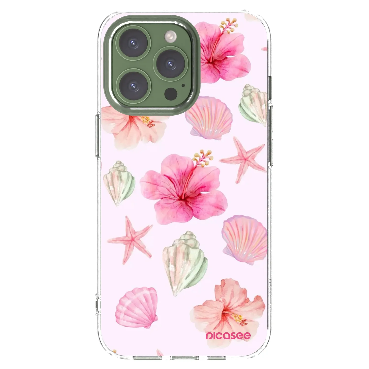 Picasee átlátszó szilikon tok az alábbi mobiltelefonokra Apple iPhone 13 Pro - Blush Lagoon
