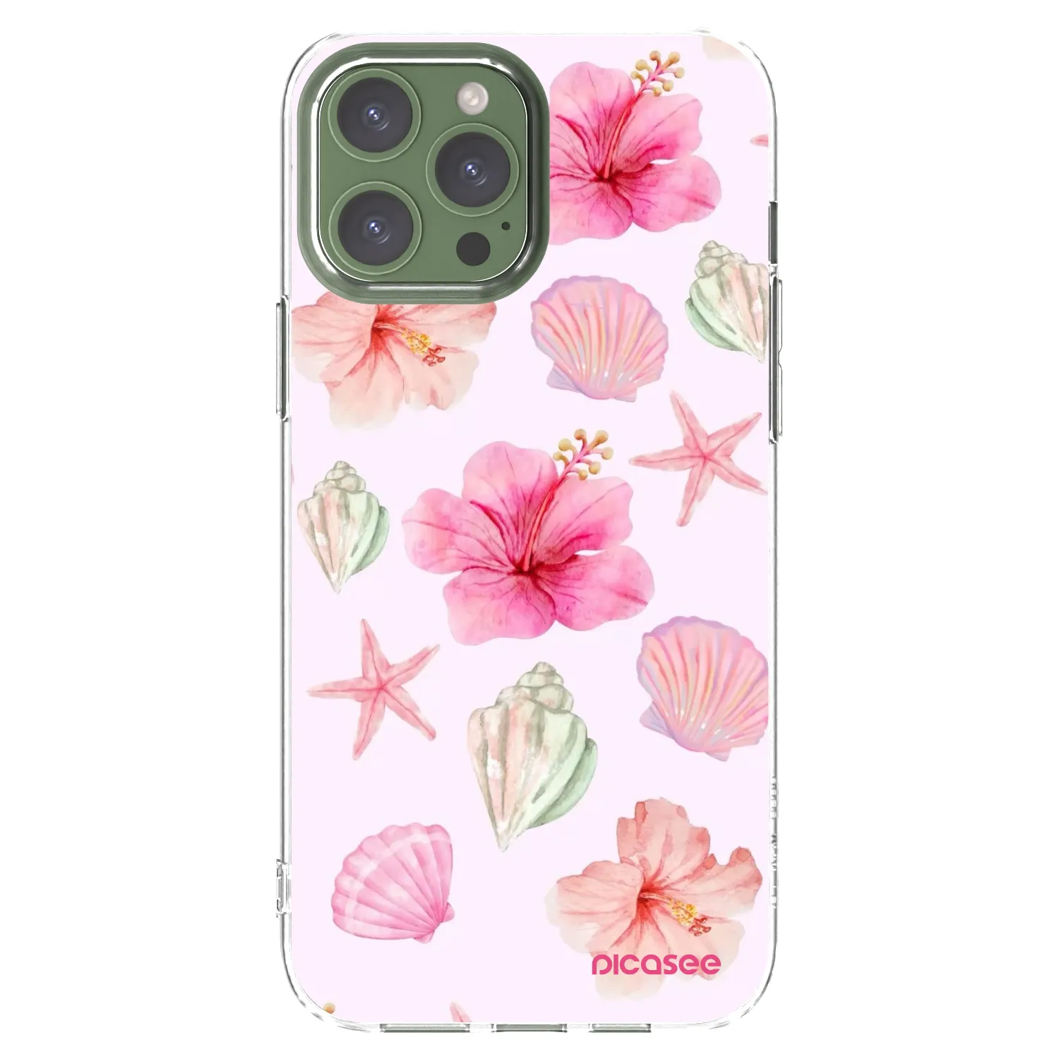 Picasee átlátszó szilikon tok az alábbi mobiltelefonokra Apple iPhone 13 Pro Max - Blush Lagoon