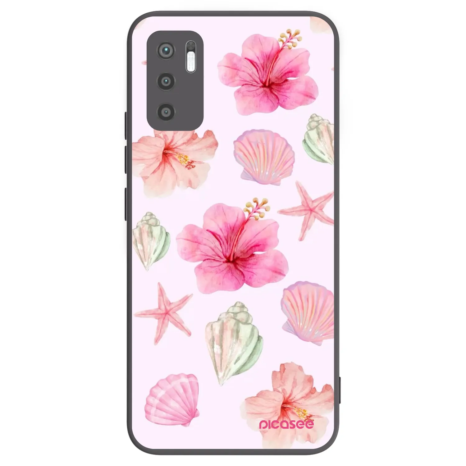 Picasee fekete szilikon tok az alábbi mobiltelefonokra Xiaomi Redmi Note 10 5G - Blush Lagoon