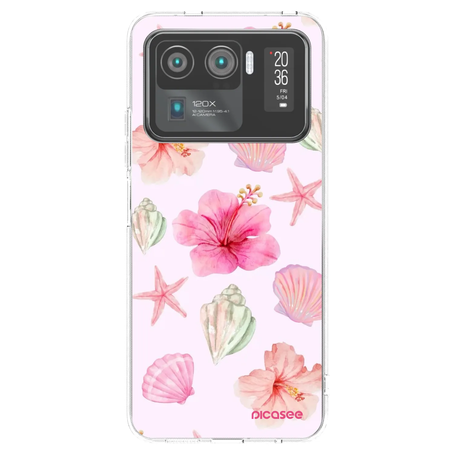 Picasee átlátszó szilikon tok az alábbi mobiltelefonokra Xiaomi Mi 11 Ultra - Blush Lagoon