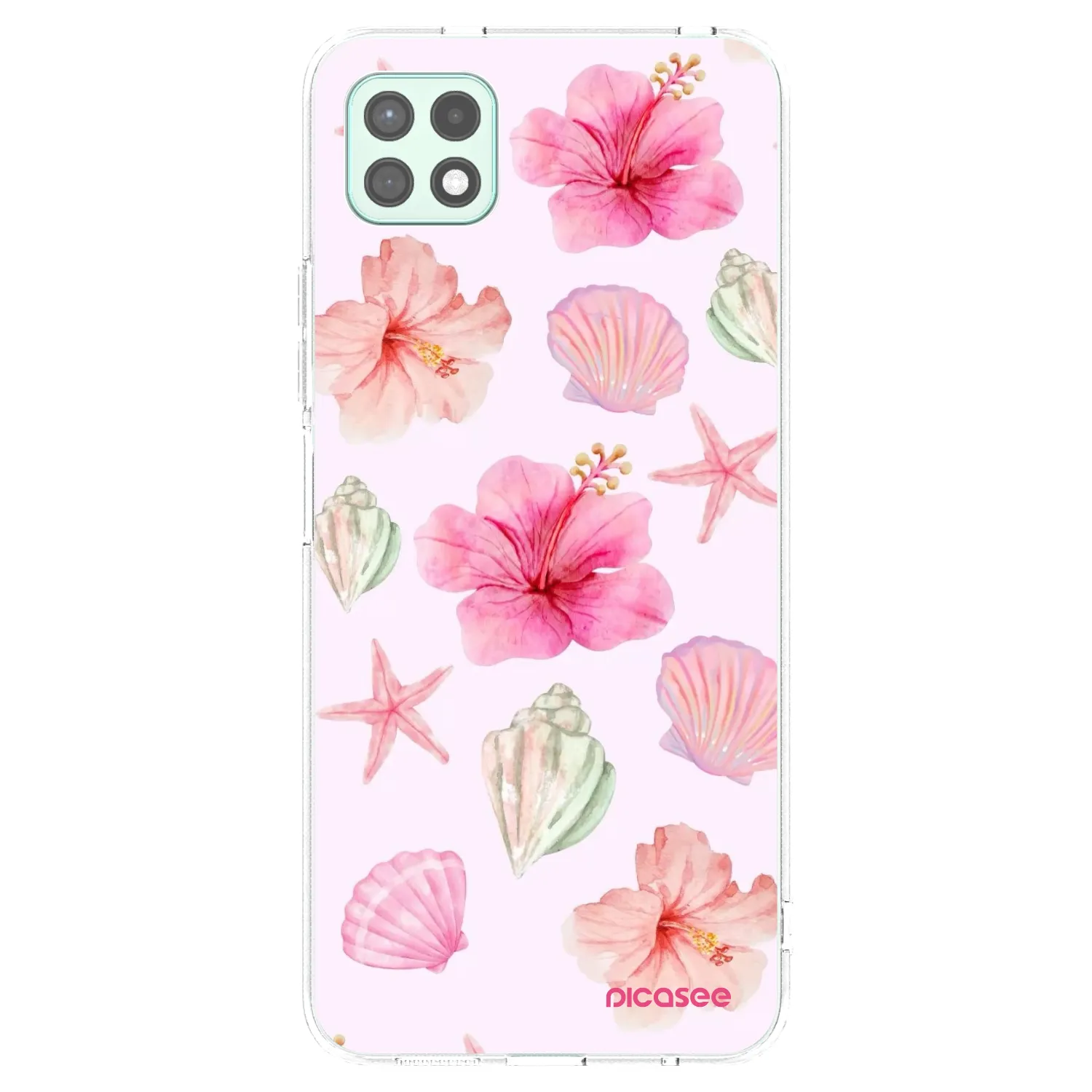 Picasee átlátszó szilikon tok az alábbi mobiltelefonokra Samsung Galaxy A22 A226B 5G - Blush Lagoon