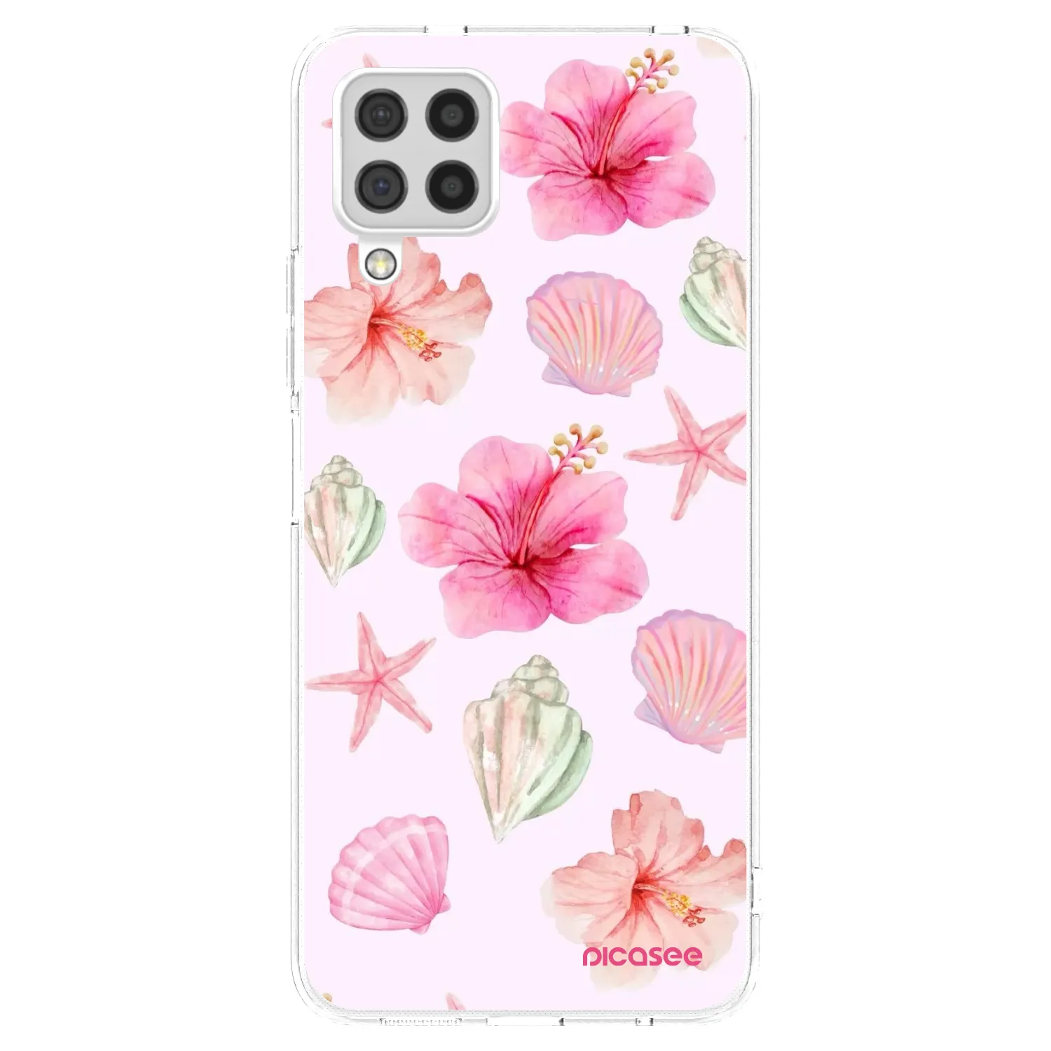 Picasee átlátszó szilikon tok az alábbi mobiltelefonokra Samsung Galaxy A22 A225F 4G - Blush Lagoon