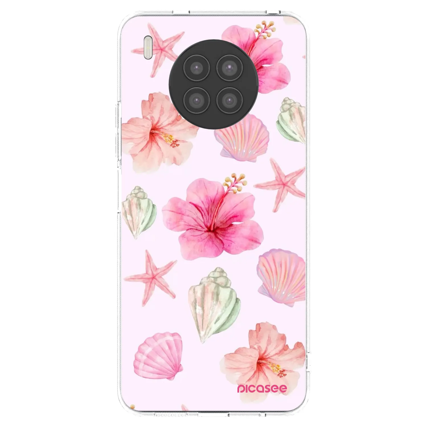 Picasee átlátszó szilikon tok az alábbi mobiltelefonokra Huawei Nova 8i - Blush Lagoon