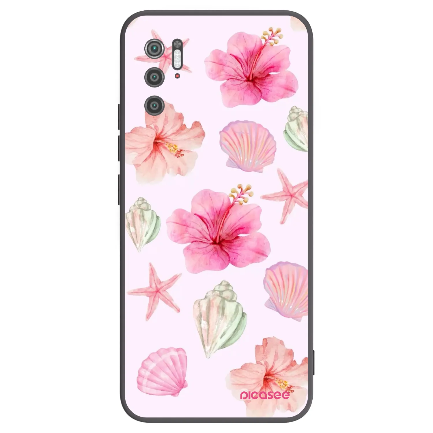 Picasee fekete szilikon tok az alábbi mobiltelefonokra Xiaomi Poco M3 Pro 5G - Blush Lagoon