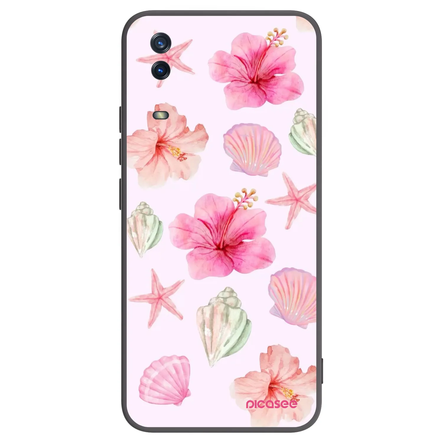 Picasee fekete szilikon tok az alábbi mobiltelefonokra Vivo Y11s - Blush Lagoon