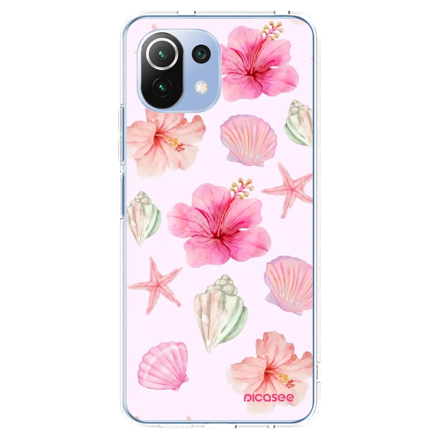 Picasee átlátszó szilikon tok az alábbi mobiltelefonokra Xiaomi 11 Lite 5G NE - Blush Lagoon