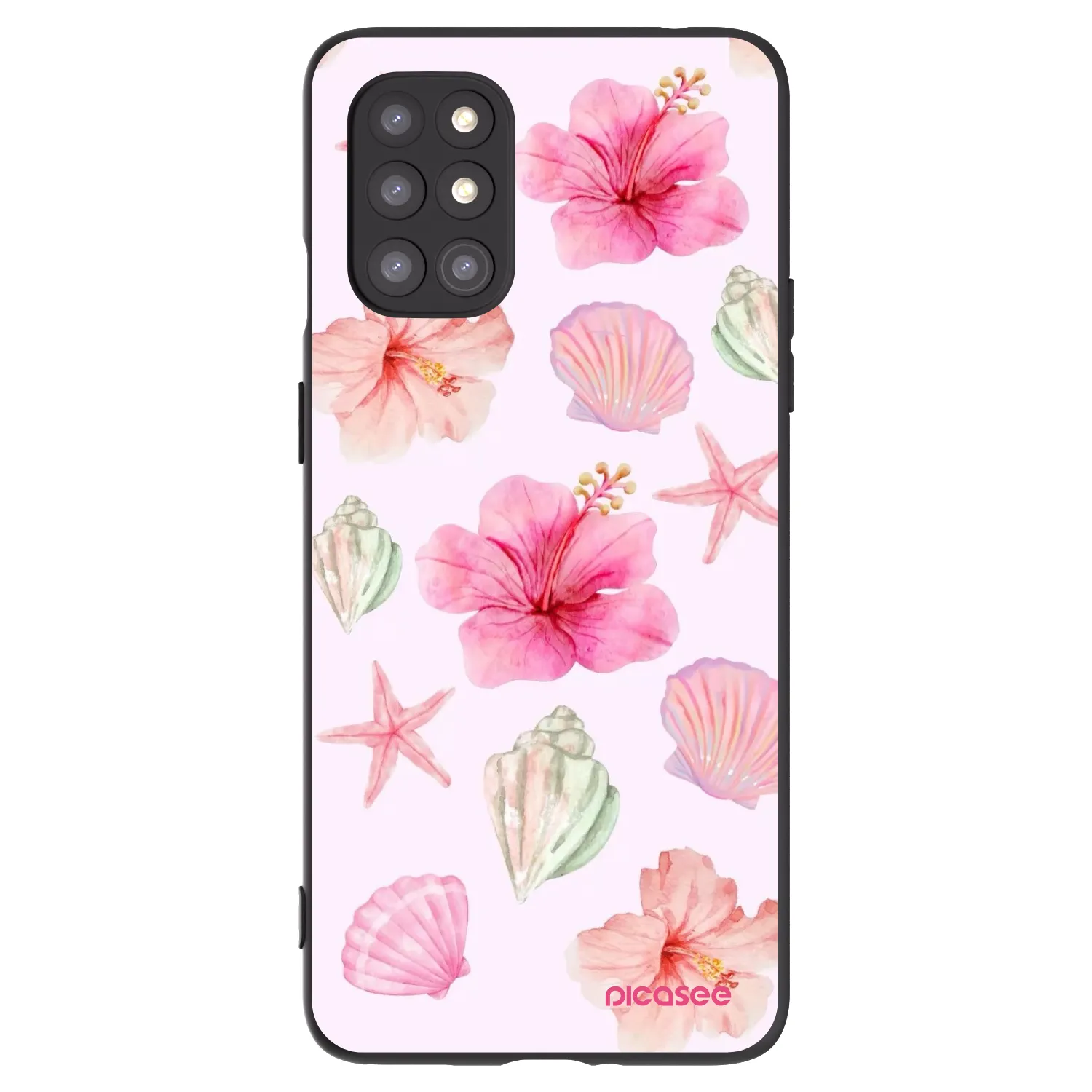 Picasee fekete szilikon tok az alábbi mobiltelefonokra OnePlus 8T - Blush Lagoon