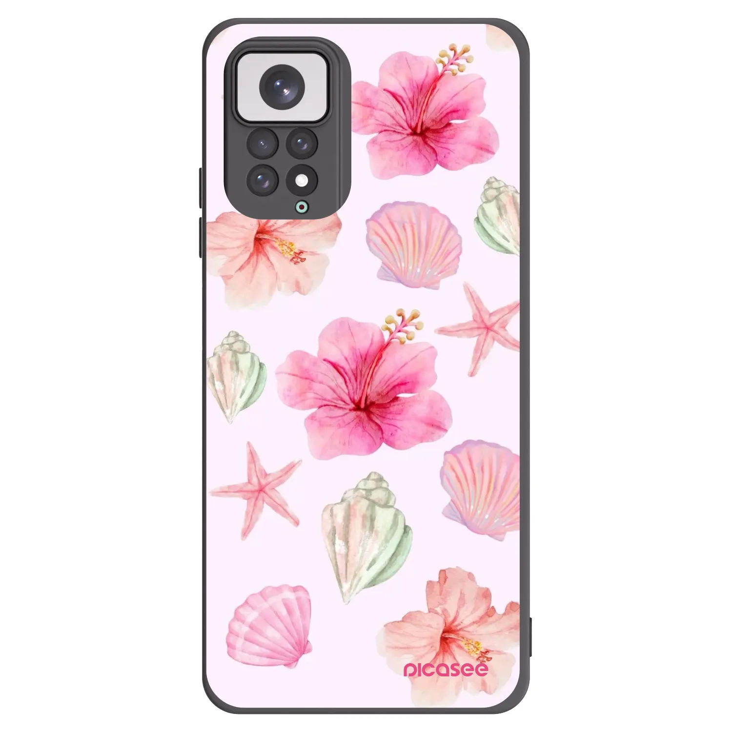 Picasee fekete szilikon tok az alábbi mobiltelefonokra Xiaomi Redmi Note 11 - Blush Lagoon