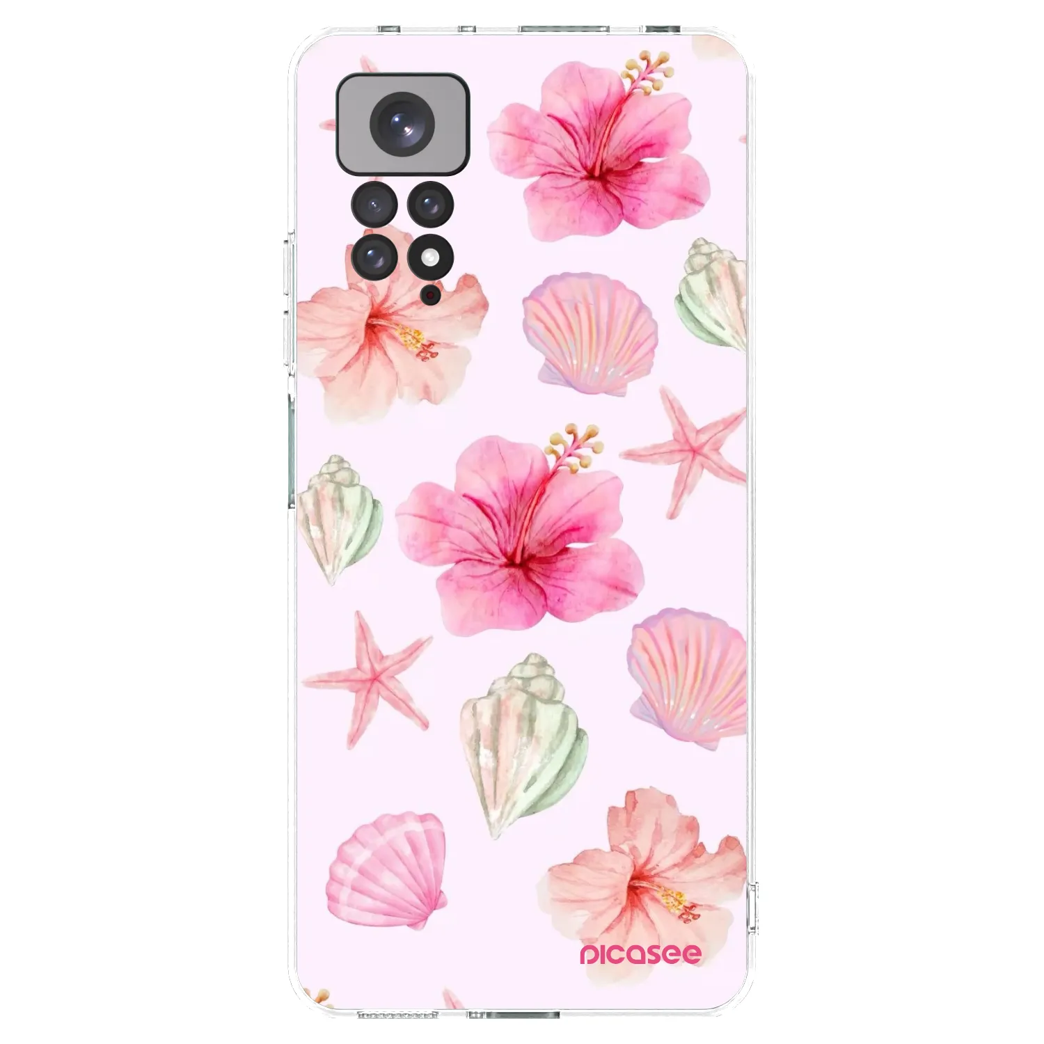 Picasee átlátszó szilikon tok az alábbi mobiltelefonokra Xiaomi Redmi Note 11 - Blush Lagoon