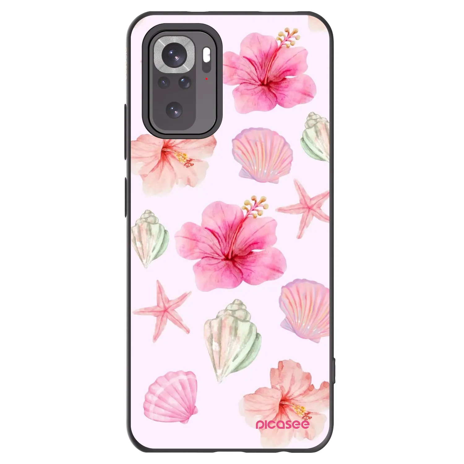 Picasee fekete szilikon tok az alábbi mobiltelefonokra Xiaomi Redmi Note 11S 4G - Blush Lagoon