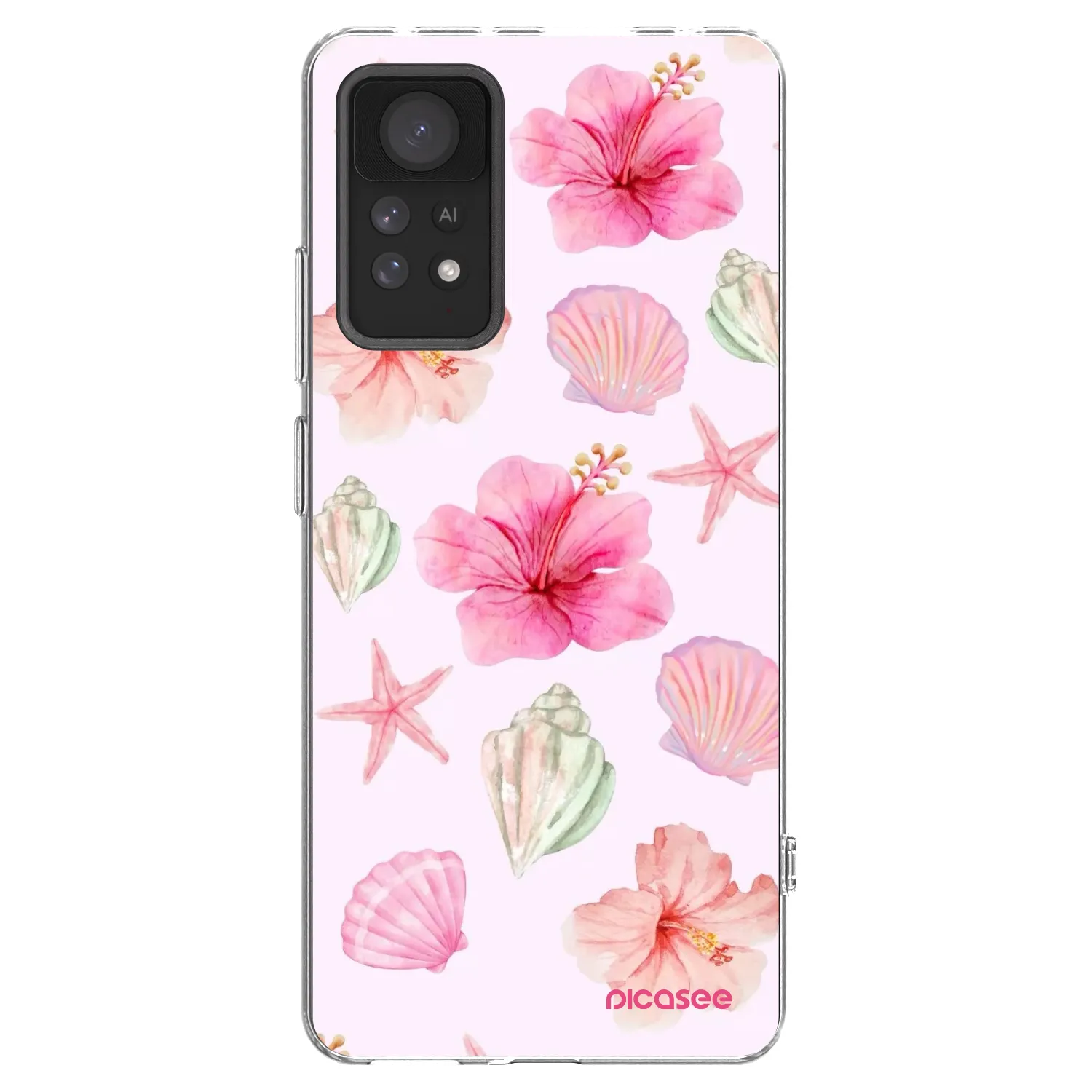 Picasee átlátszó szilikon tok az alábbi mobiltelefonokra Xiaomi Redmi Note 11 Pro - Blush Lagoon