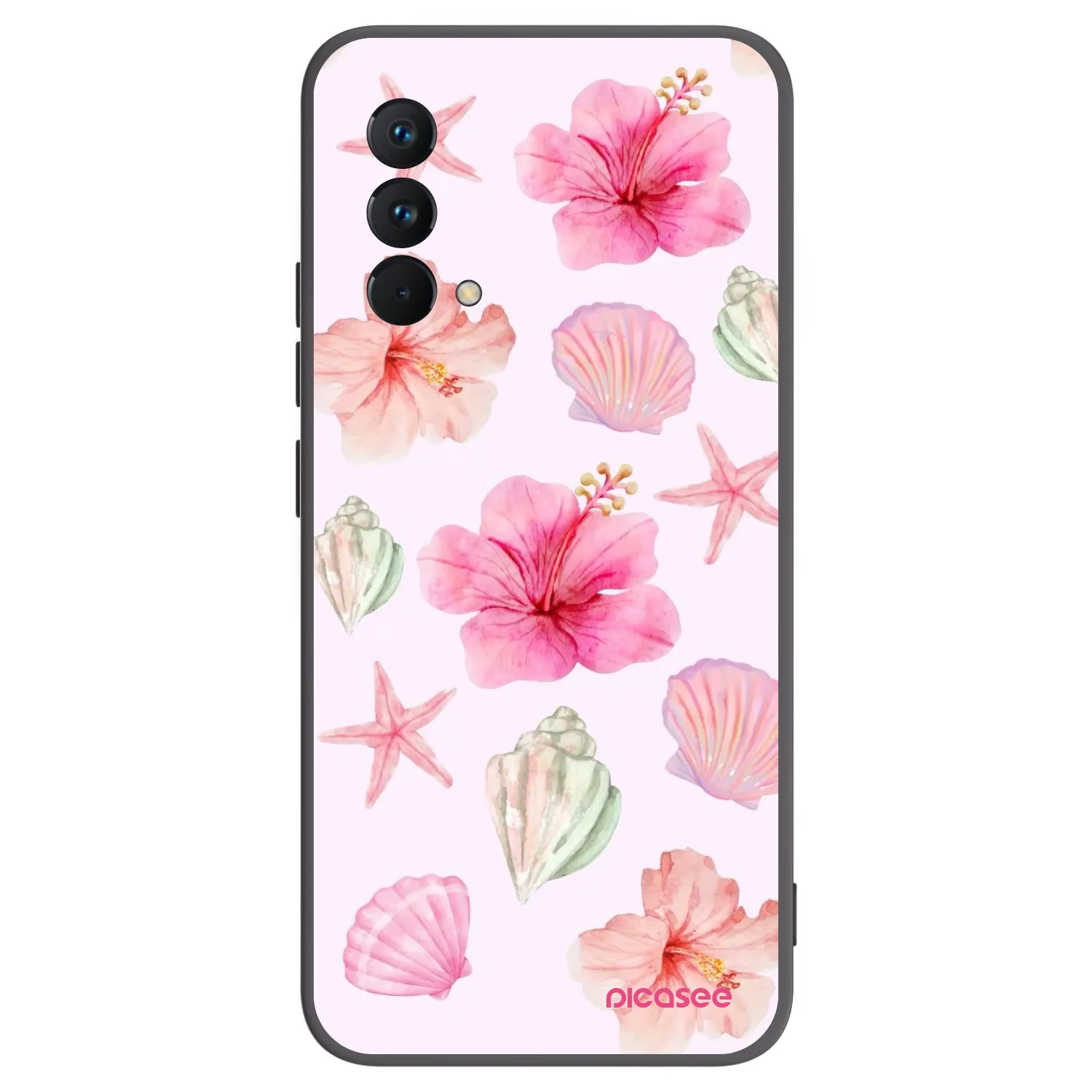 Picasee fekete szilikon tok az alábbi mobiltelefonokra Realme GT Master Edition 5G - Blush Lagoon