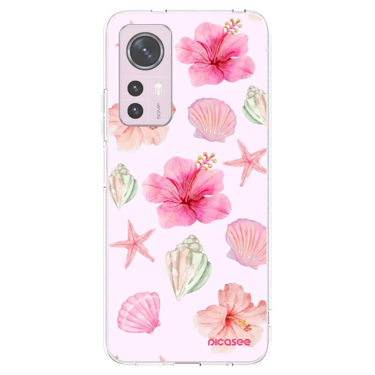 Picasee átlátszó szilikon tok az alábbi mobiltelefonokra Xiaomi 12 - Blush Lagoon