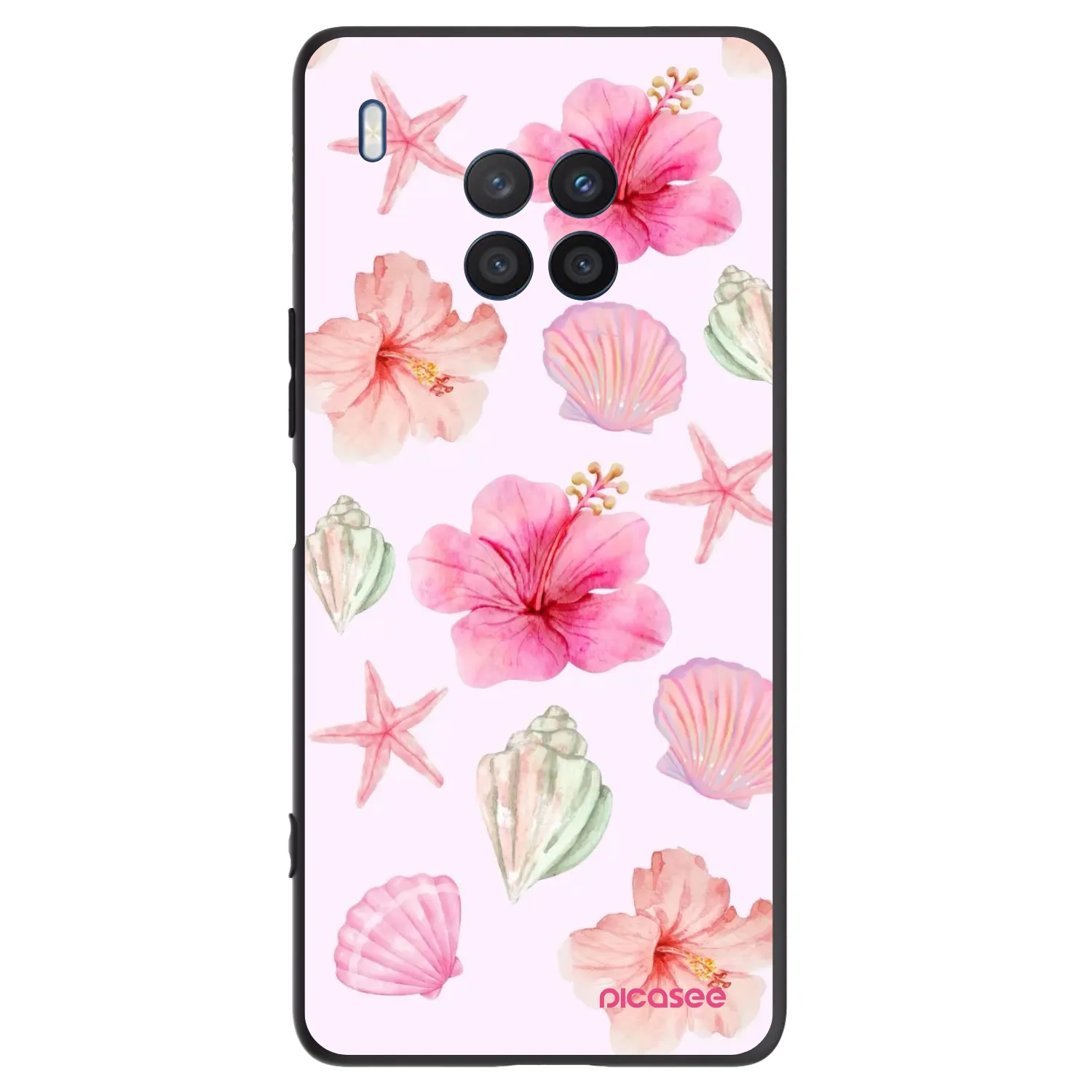 Picasee fekete szilikon tok az alábbi mobiltelefonokra Honor 50 Lite - Blush Lagoon