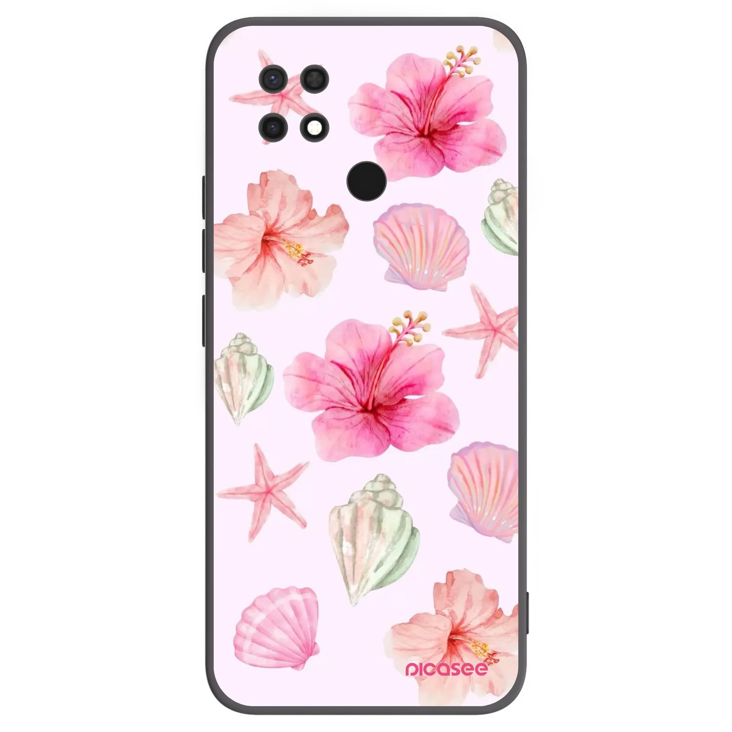 Picasee fekete szilikon tok az alábbi mobiltelefonokra Xiaomi Redmi 10C - Blush Lagoon