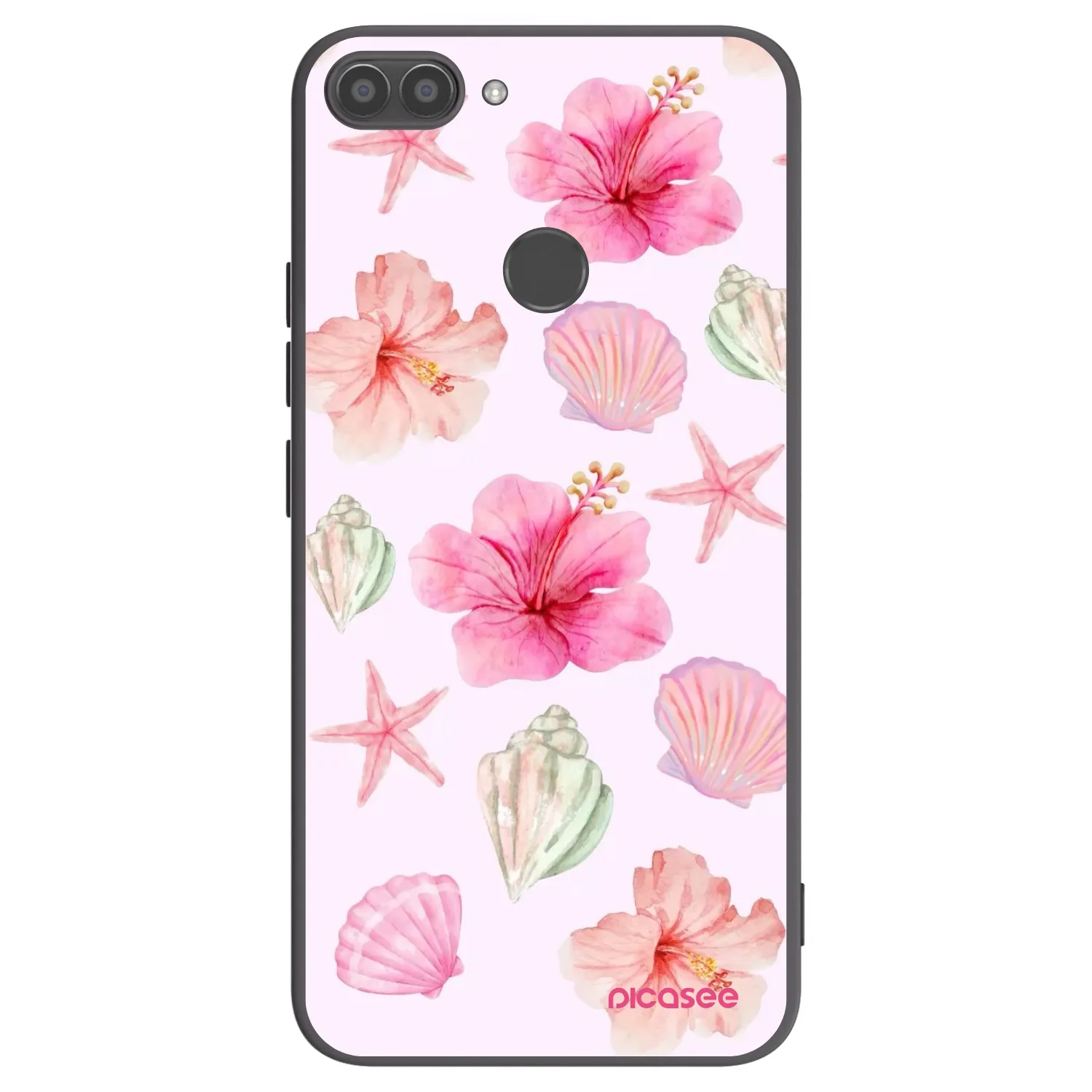 Picasee fekete szilikon tok az alábbi mobiltelefonokra Huawei P Smart - Blush Lagoon