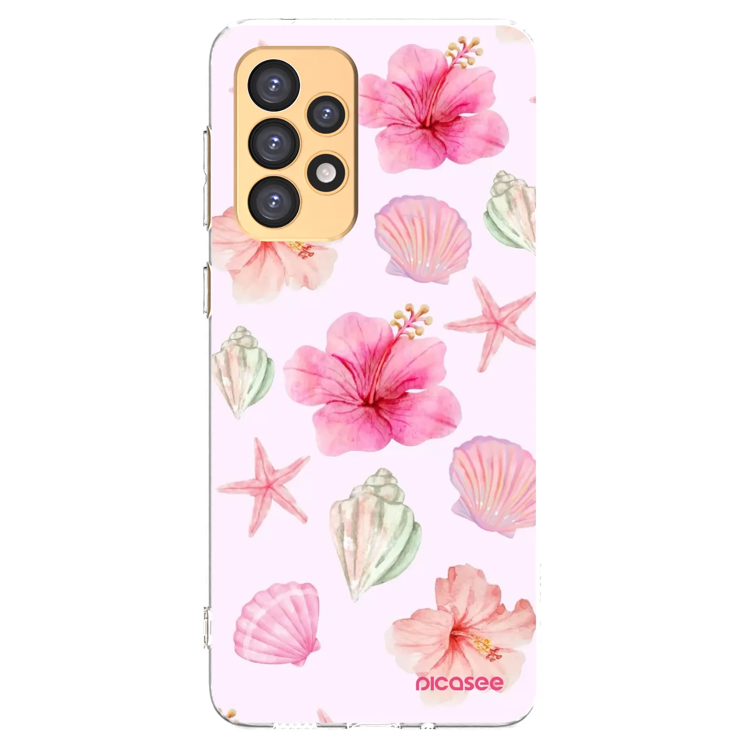Picasee átlátszó szilikon tok az alábbi mobiltelefonokra Samsung Galaxy A33 5G A336 - Blush Lagoon