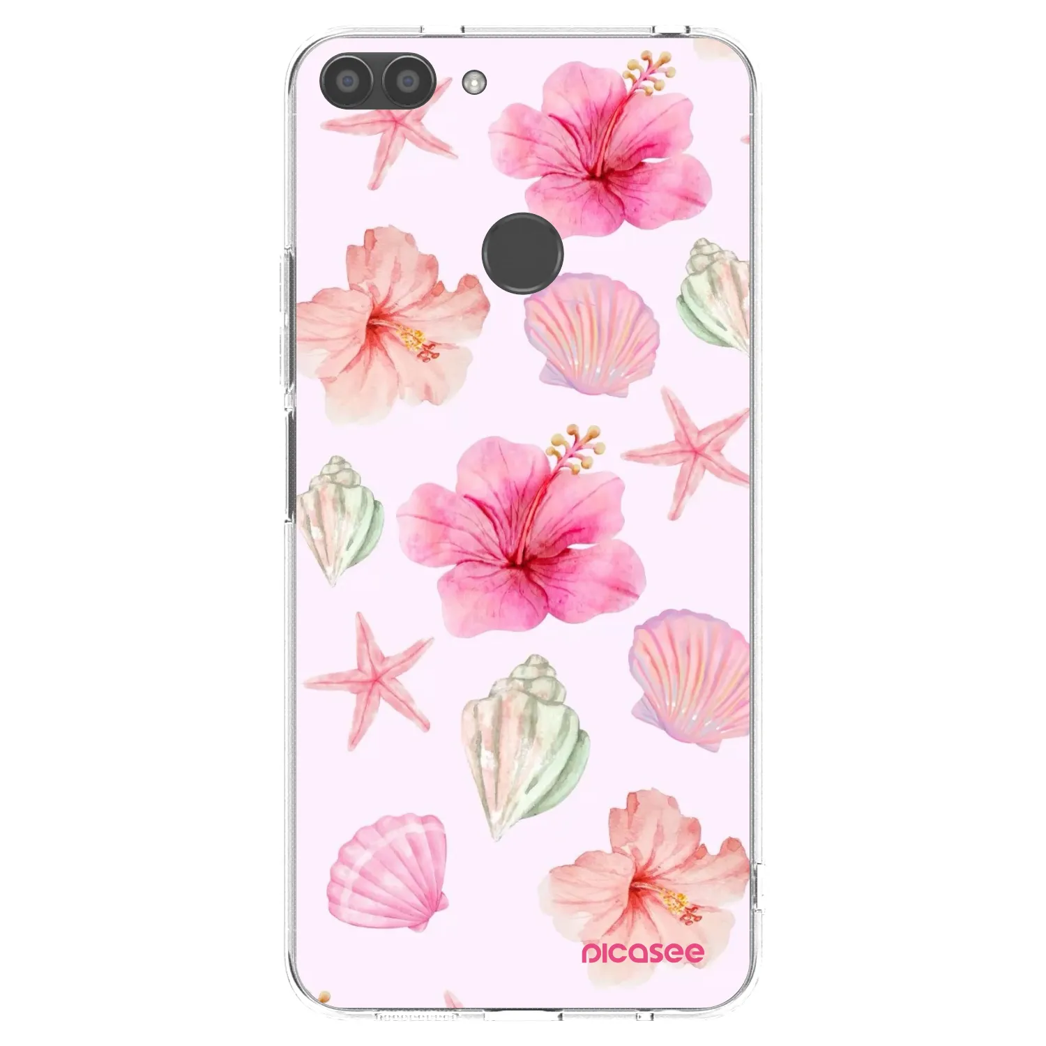 Picasee átlátszó szilikon tok az alábbi mobiltelefonokra Huawei P Smart - Blush Lagoon