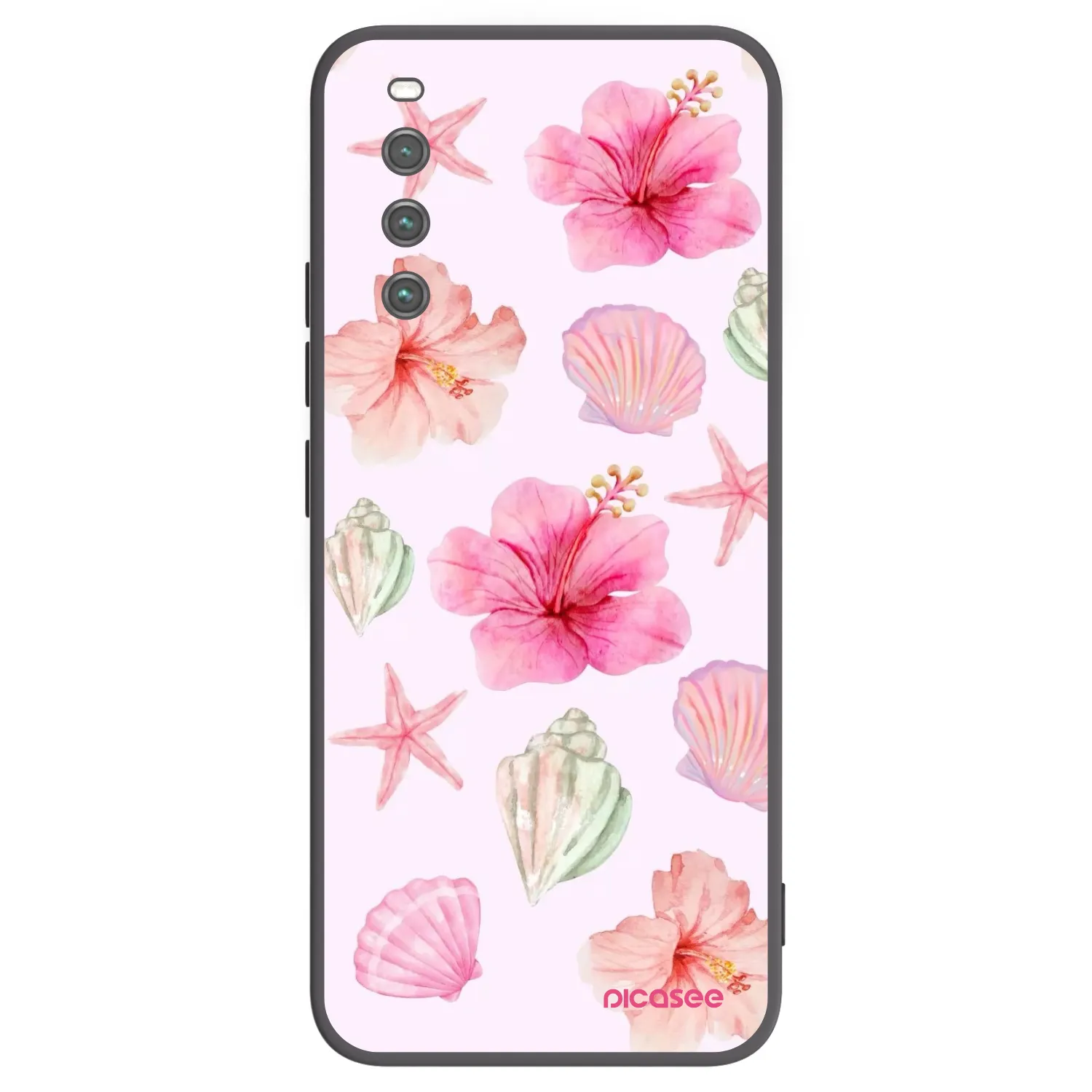 Picasee fekete szilikon tok az alábbi mobiltelefonokra Sony Xperia 10 IV 5G - Blush Lagoon