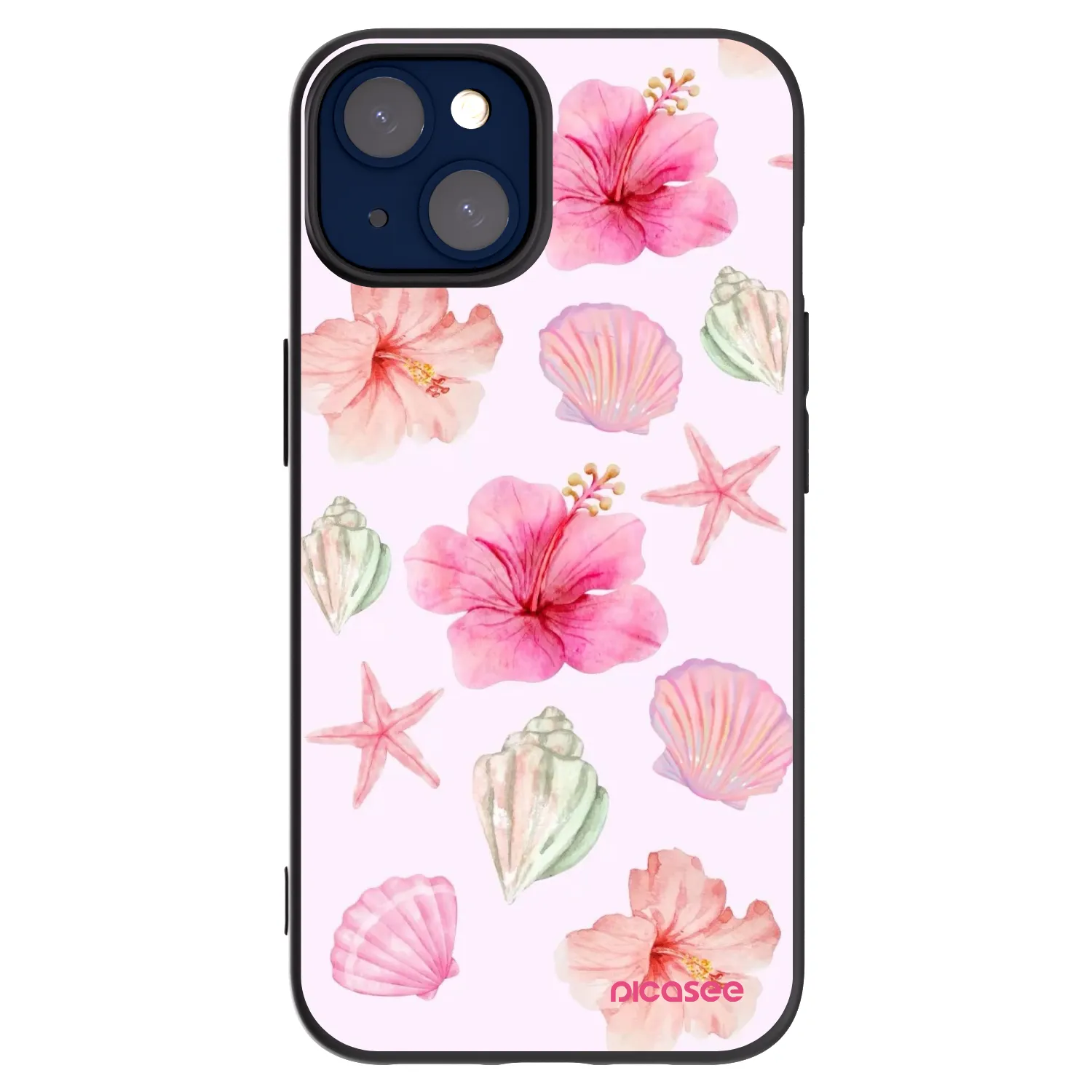 Picasee fekete szilikon tok az alábbi mobiltelefonokra Apple iPhone 14 - Blush Lagoon