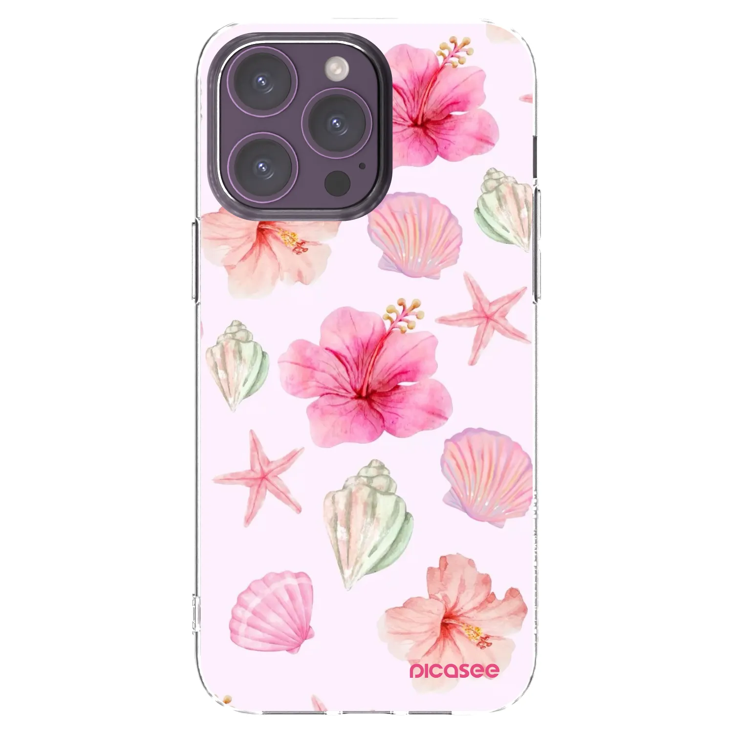 Picasee átlátszó szilikon tok az alábbi mobiltelefonokra Apple iPhone 14 Pro Max - Blush Lagoon